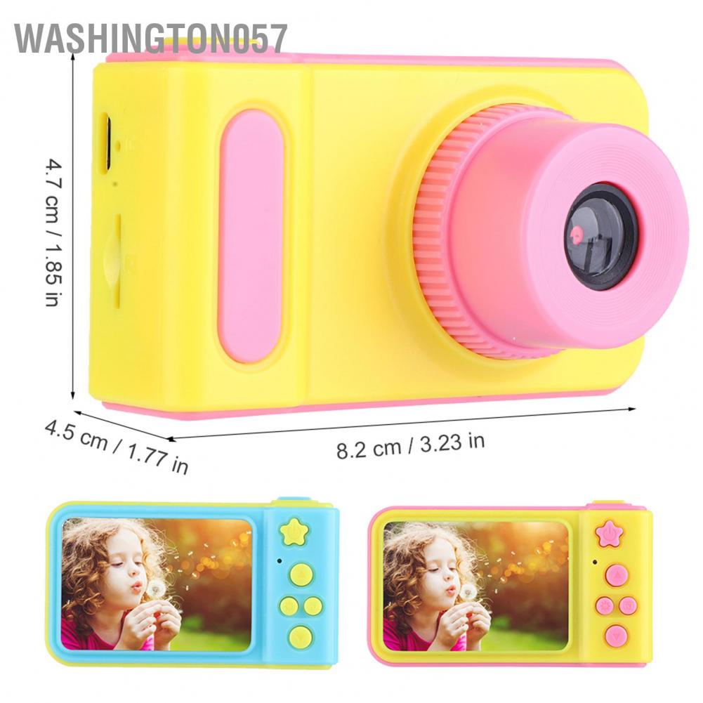Có thể bán buôn Máy quay video kỹ thuật số 2 inch 1080P Phim hoạt hình Đồ chơi trẻ em Quà tặng sinh nhật Hàng giao ngayWashington057