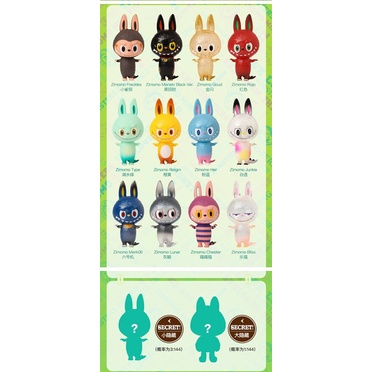 Popmart LABUBU ZIMOMO series 4 hộp mù búp bê quà tặng trang trí hợp thời trang