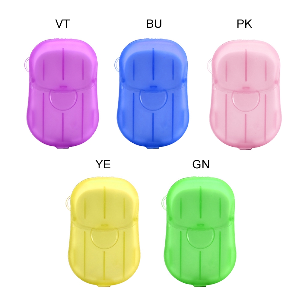 (Hàng Mới Về) Set 20 Xà Phòng Giấy Dùng Một Lần Tiện Dụng Khi Đi Du Lịch