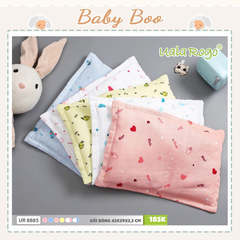 Gối bông xô bé trai / bé gái Uala & Rogo [ babyboo]