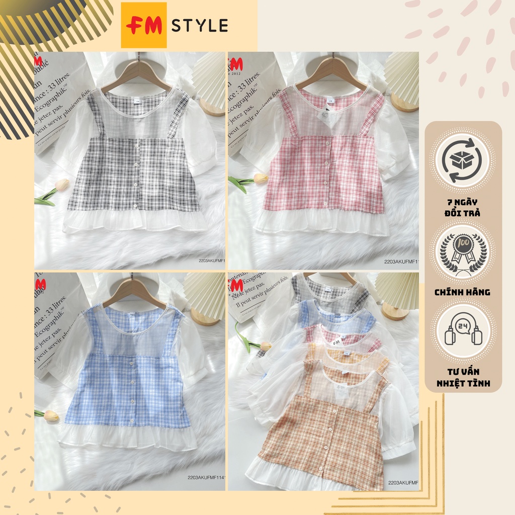 Áo kiểu nữ bánh bèo phong cách vintage fmstyle, áo voan kiểu tiểu thư | Fmstyle Shop 220311425