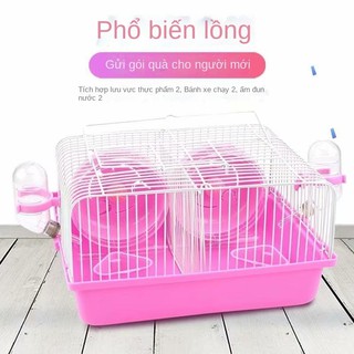 HOTHamster cung cấp cho chuột hamster lồng vật nuôi phòng đôi hai bộ đồ chơi vật nuôi sử dụng kép lớn bình dị mù ngày lồ