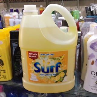 Nước rửa chén Surf hương tắc 3,8kg