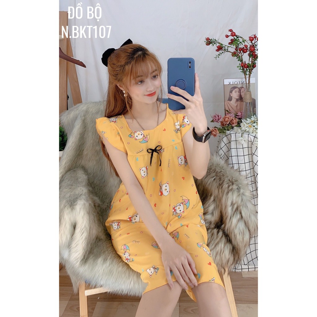 ĐỒ BỘ LỬNG IN HÌNH SIÊU CUTE BTK107 ⚡100% ẢNH THẬT⚡ĐỒ BỘ MẶC NHÀ ⚡ ĐỒ BỘ KATE ⚡ ĐỒ BỘ NỮ ⚡ ĐỒ BỘ QUẦN LỬNG