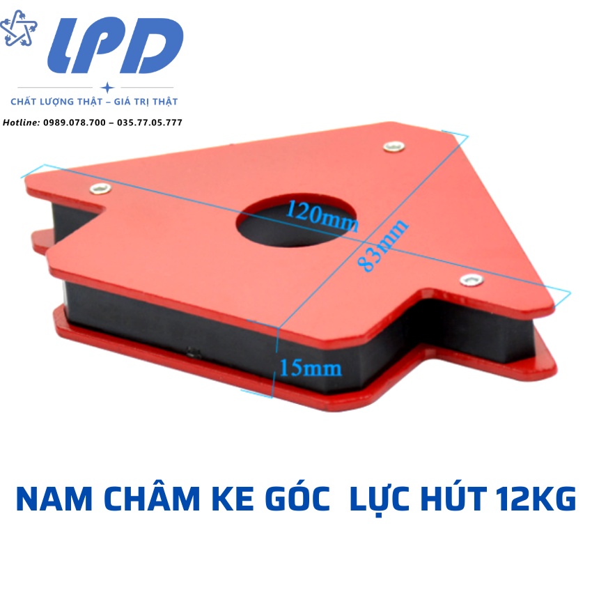 Bộ 2 nam châm ke góc vuông lực hút 12kg - chính hãng 100%