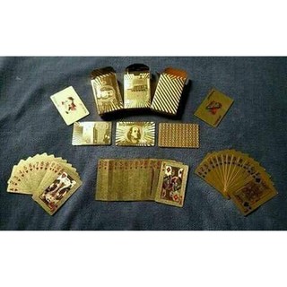 COMBO 2 BỘ BÀI MẠ VÀNG 24K