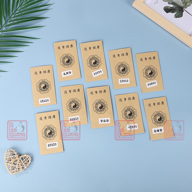 Miếng dán trang trí điện thoại linh phù phong thuỷ