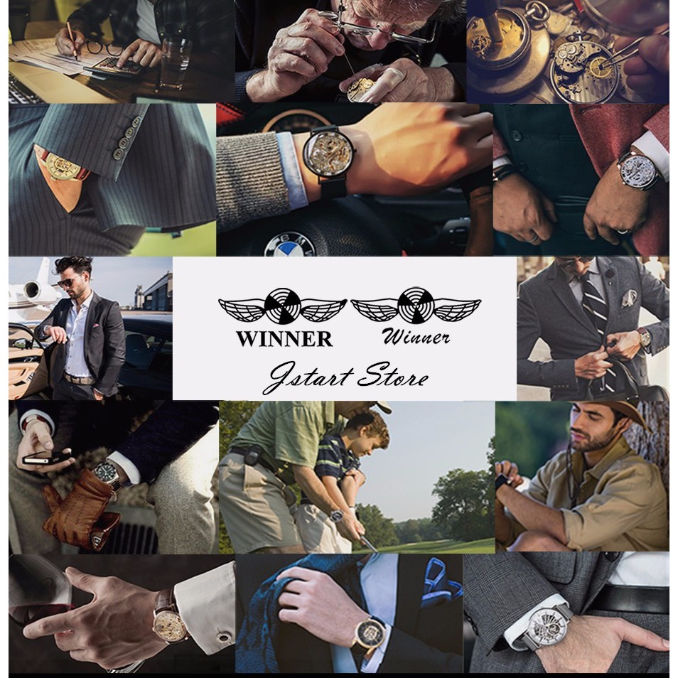 Đồng hồ cơ nam mặt vuông thời trang | BigBuy360 - bigbuy360.vn