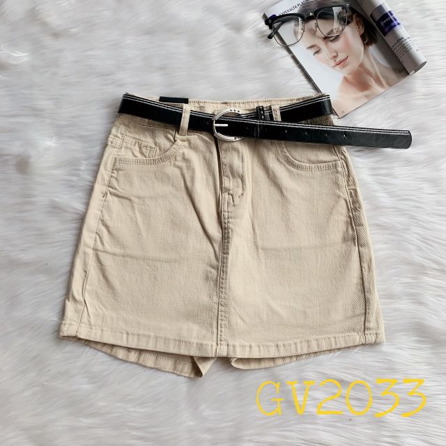 Quần giả váy jeans cotton co giãn xịn - ảnh thật | BigBuy360 - bigbuy360.vn