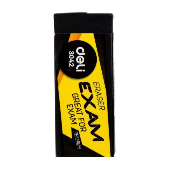 Gôm Tẩy 2B Đen To DeLi 3042 - 60x24x12mm