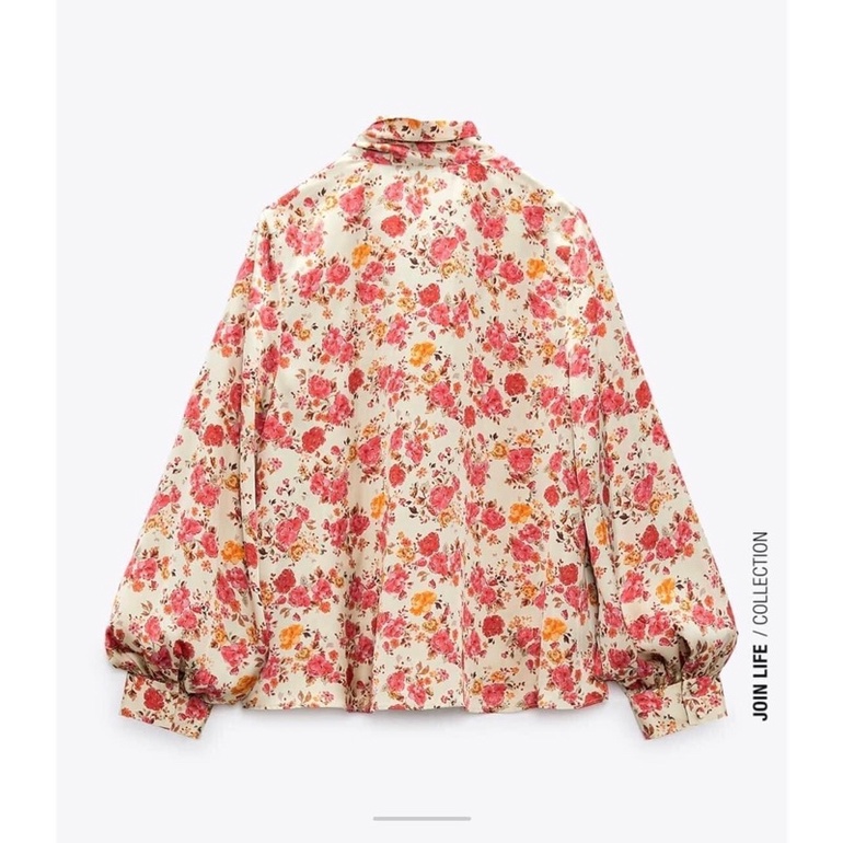 Áo sơ mi hoa Zara Authentic
