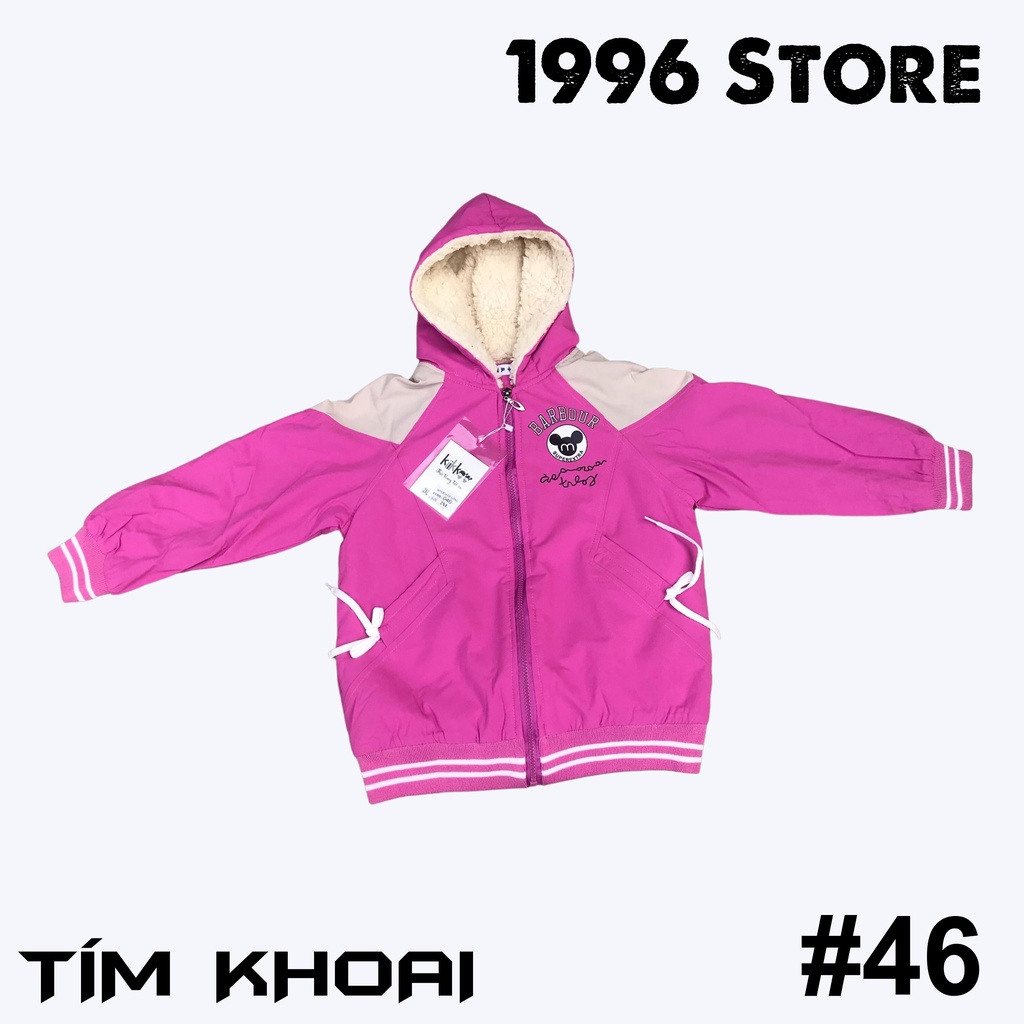 Áo gió cho bé gái lót lông có mũ cao cấp 5-12 tuổi 17-30kg | BigBuy360 - bigbuy360.vn