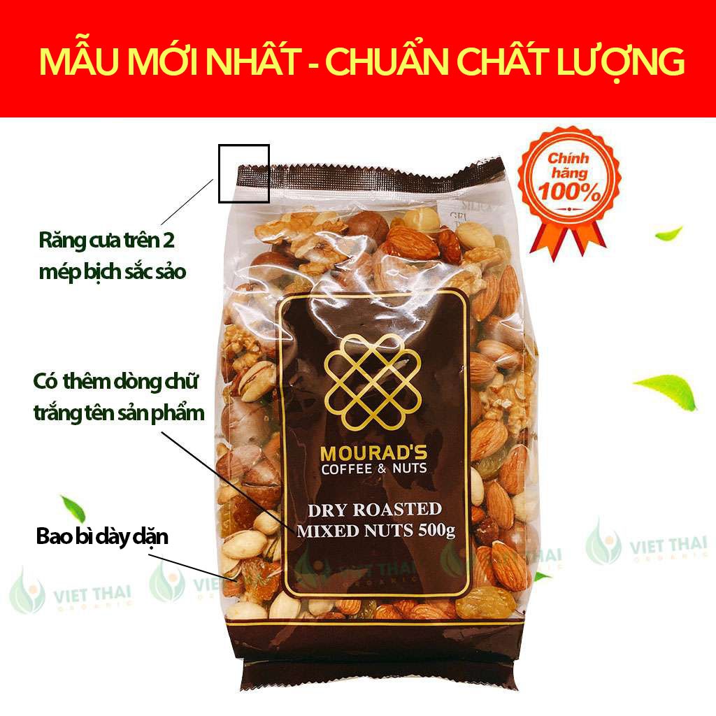 【CHÍNH HÃNG】Hỗn Hợp Hạt Mourad's Úc 500g Cao Cấp (Hạnh nhân, macca, óc chó, hạt dẻ cười, bí xanh) | BigBuy360 - bigbuy360.vn