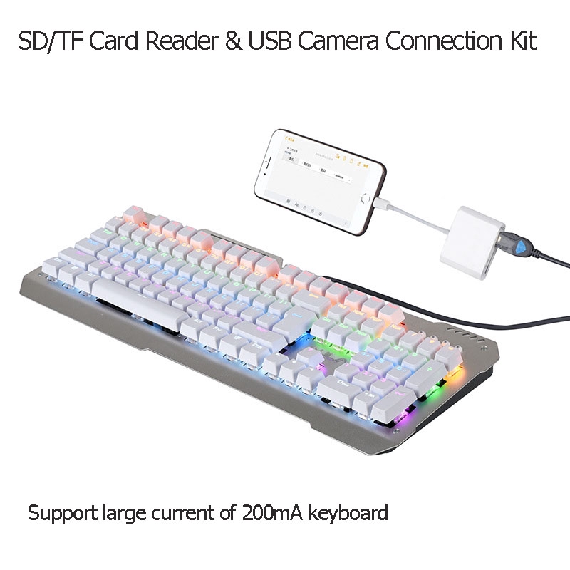 Đầu Đọc Thẻ Nhớ 3 Trong 1 Cho ip tablet táo Ios 13