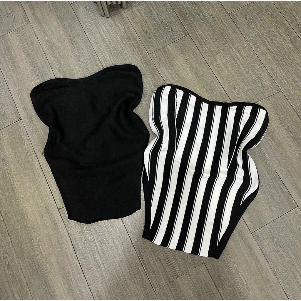 Áo ống ôm body màu đen Quảng Châu