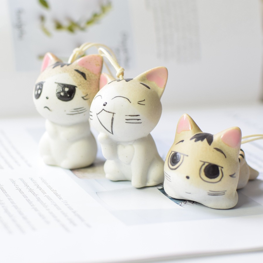 Tượng mèo may mắn có chữ Phúc lộc thọ. Tượng mèo thần tài. Trang trí ô tô, nội thất, vòng may mắn