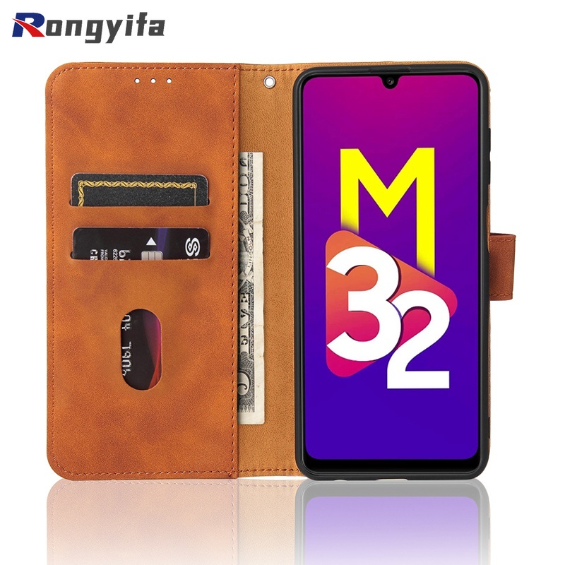 Ốp Điện Thoại Doanh Nhân Bằng Da Nắp Gập Cho Samsung Galaxy A13 A03S A22 S22 Plus Ultra M32 India Global 5G SC-56B 166 164.2