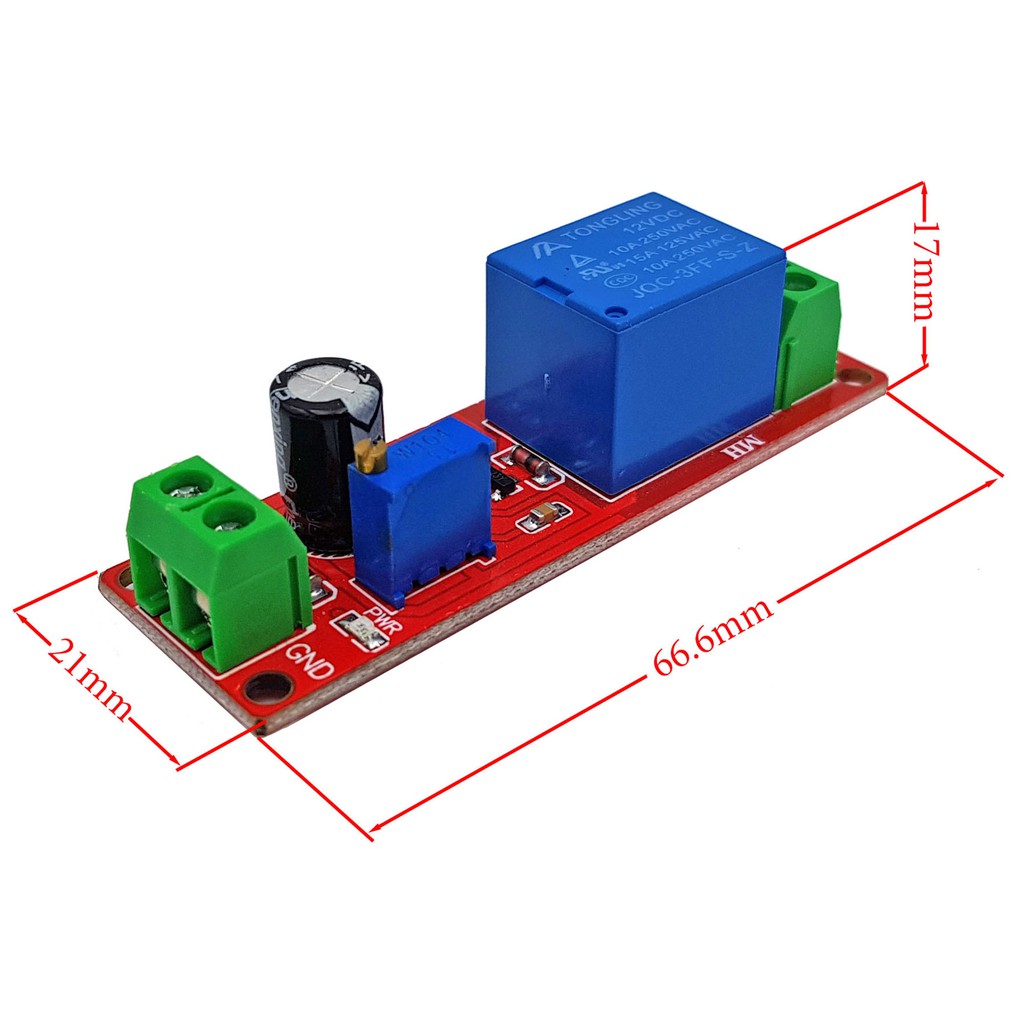 Module Relay Tạo Trễ Đóng Ngắt Thiết Bị - Đóng trễ