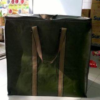 Túi bạt đựng đồ xanh rêu siêu dày