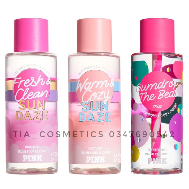 Xịt thơm body mist dòng Pink của Victoria ‘s secret