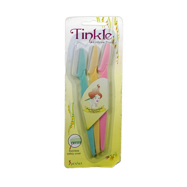 Dao cạo chân mày Tinkle vỉ 3 cây