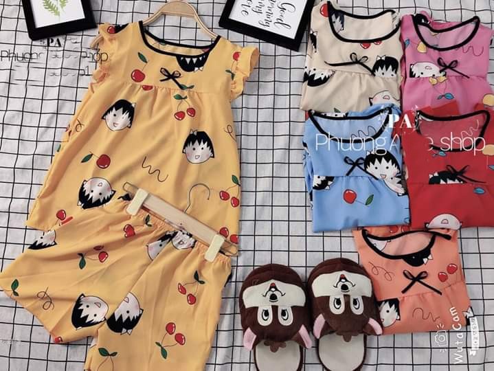 Đồ Bộ Ngắn Kate Lụa Mềm Mại Thoáng Mát, Không Xù Không Phai Màu, Kiểu Dáng Trẻ Trung Đơn Giả | BigBuy360 - bigbuy360.vn