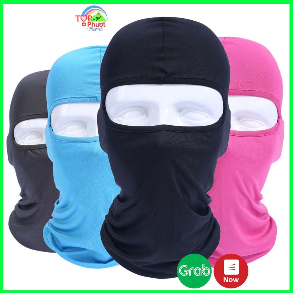 Khăn Ninja trùm đầu chống nắng đội nón Fullface đi phượt đi xe máy