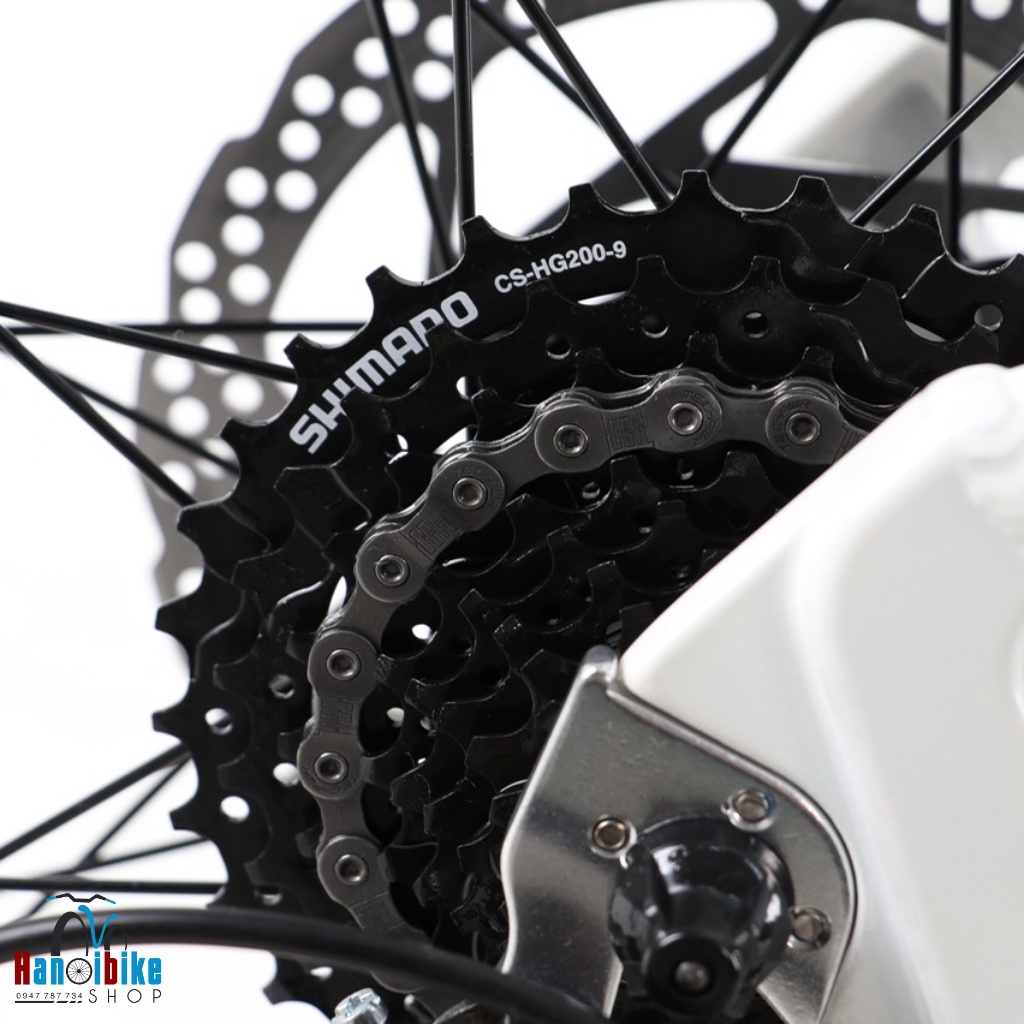 Xe đạp thể thao MTB Kawamura Misu 5 27 speed phanh dầu màu Đỏ Ghi