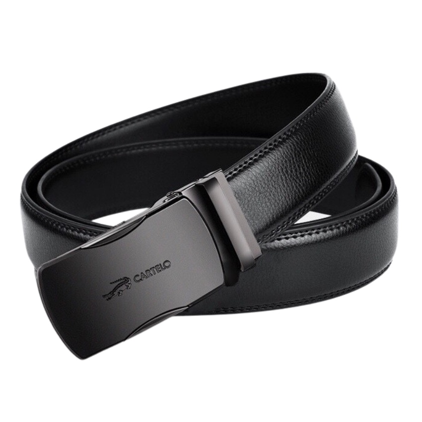 Thắt lưng nam cao cấp CARTELO, dây nịt da thật độ bền cao, sang trọng, hợp thời trang