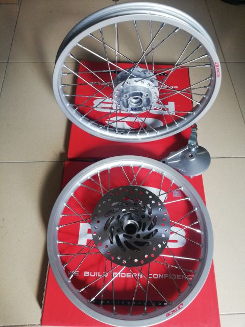 Bánh căm đùm zin wave S110 căm mạ crom niềng RCB full đĩa + má đùm zin msp