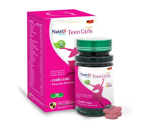 ( Mua 5 Tặng 1 ) NUTRIS Teen - Tăng Chiều Cao - Tăng Sức Đề Kháng...