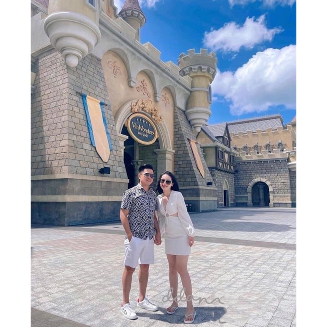 VN681 - VÁY LIEN TRẮNG KHOÉT EO DÀI TAY BỒNG