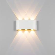 Đèn tường 2 đầu ,đèn hắt tường sân vườn,cầu thang-4W-6W-8W