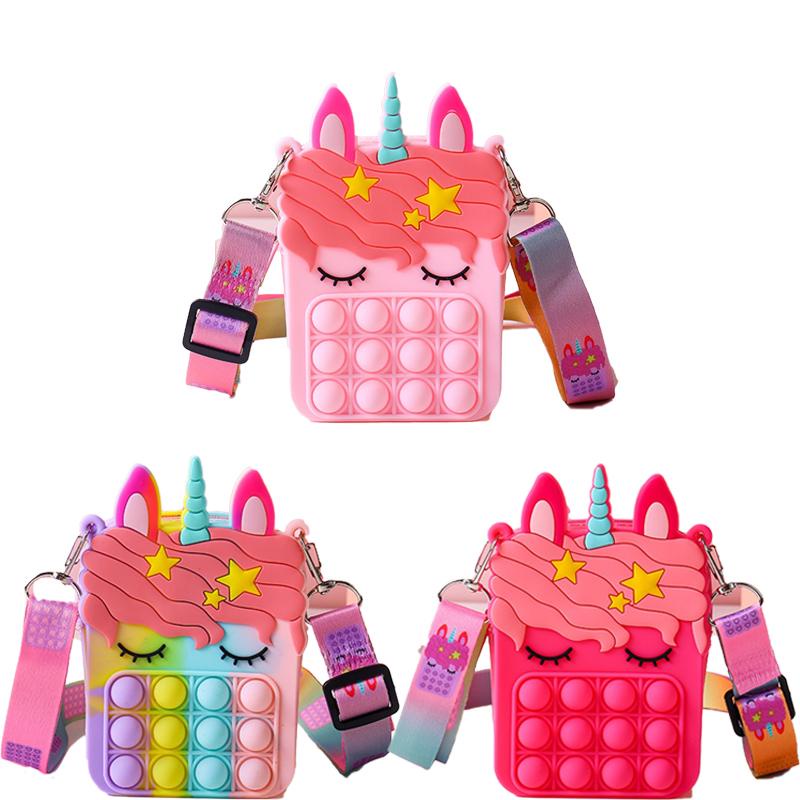 Ví Đựng Đồ Chơi Giảm Căng Thẳng Hình Kỳ Lân Đơn Giản
