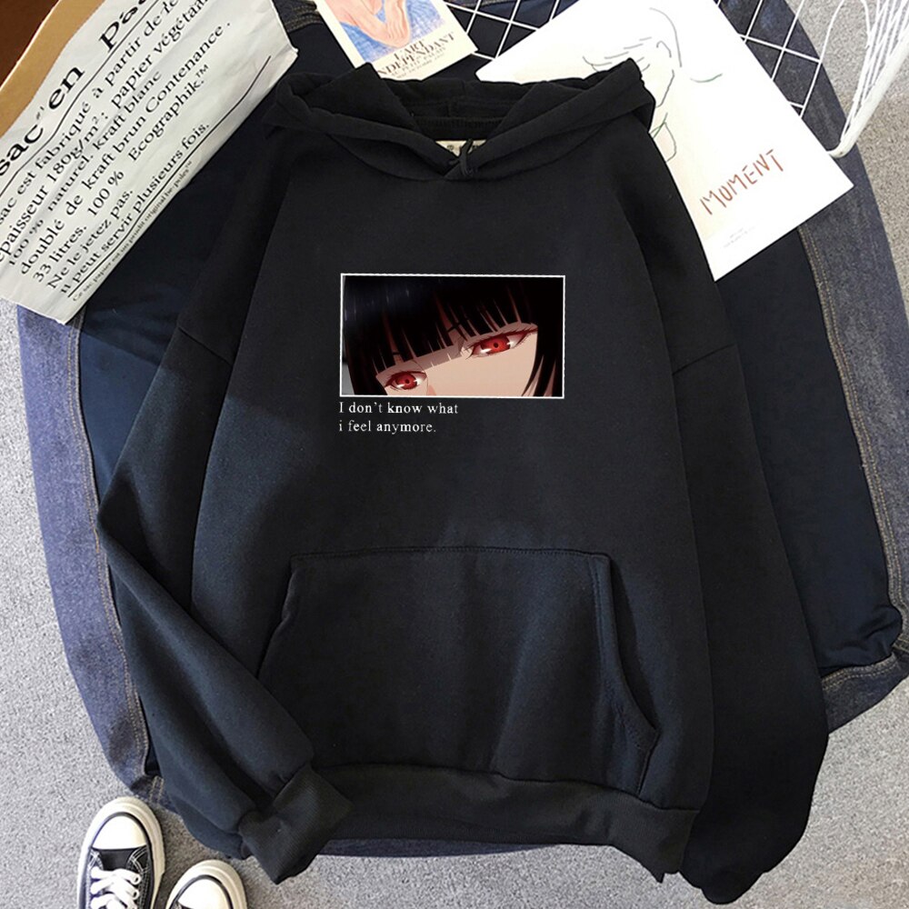 Áo hoodie in hình đôi mắt anime Kakegurui Yumeko Jabami phong cách Harajuku Hip Hop thời trang cá tính cho nam NỮ