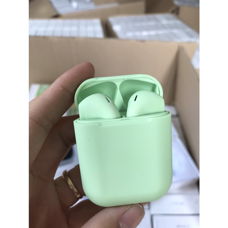 Tai nghe bluetooth không dây Inpods i12 TWS nút cảm ứng âm thanh.Có mic đàm thoại