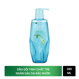 Dầu Gội CLEAR làm sạch da đầu nhờn & Ngăn Gàu công thức Micellar (CLEAR Scalp Therapy Anti-Dandruff PURIFYING) 380ml