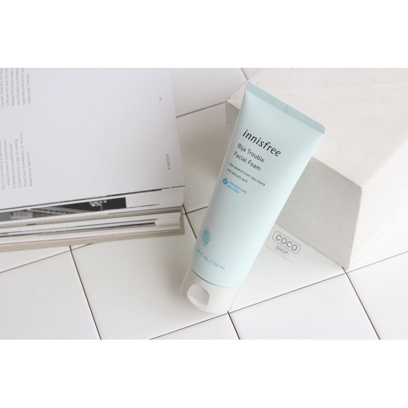 Sữa rửa mặt Innisfree Bija Trouble Facial Foam 150ml -