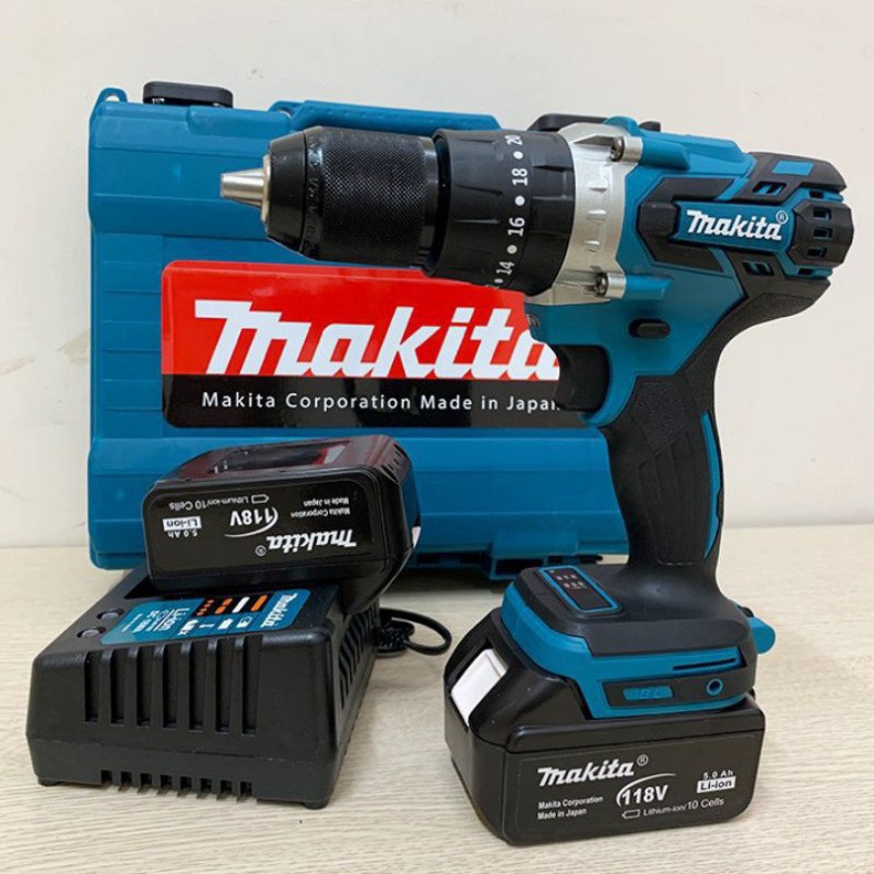 máy khoan Makita 118v tặng bộ phụ kiện 30 món