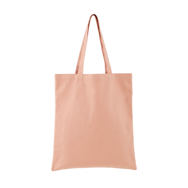 Túi tote vải bố  trơn màu pastel dáng dọc 39x34cm
