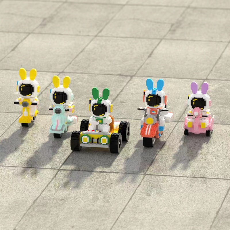 Bộ Đồ Chơi Lắp Ráp Mô Tô Phi Hành Gia 3D Độc Đáo Thú Vị Cho Bé