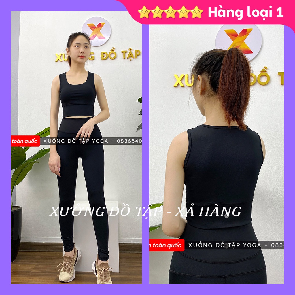 ✅ Ảnh Thật 100% - Mặc Là Mê ✅Bộ tập GYM nữ đa năng - Yoga nữ - Set tập yoga dài lưng kín loang