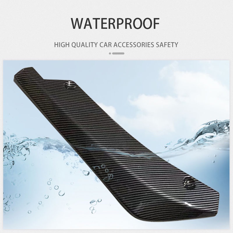 Phụ Kiện Bảo Vệ Cản Sau Xe Hơi Bằng Sợi Carbon Chống Trầy Xước Tiện Dụng Bảo Vệ Viền Cản Sau Xe Ô Tô 2 chiếc ốp cản xe ô tô miếng dán bảo vệ môi trường an toàn phổ quát góc sau ô tô chống va đập chống trầy xước bộ chia bộ chia bảo vệ phụ kiện ngoại thất