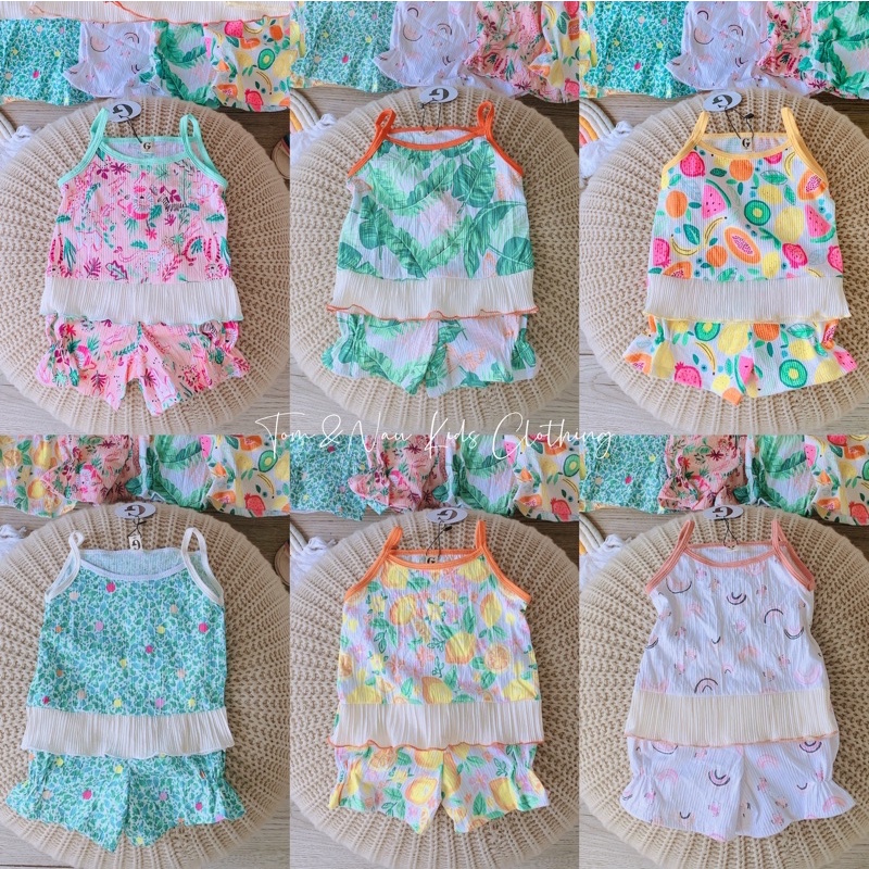 (HCM)(HÀNG VỀ BÁN GIÁ XƯỞNG + VIDEO HÌNH THẬT) (SIZE 6KG-26KG) Đồ bộ bé gái, đồ bộ 2 dây, bộ đùi cotton dệt mát mùa hè c