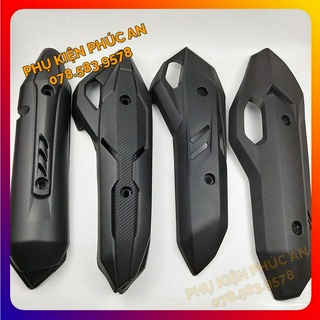 Ốp che ống pô xe Airblade 110 125 150 AB đời đầu, mới nhất - pát bô cách nhiệt ống xả Air Blade tất cả các đời