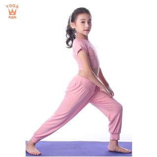 Bộ Yoga cho bé yêu | Bộ Yoga Ali hồng cho trẻ em