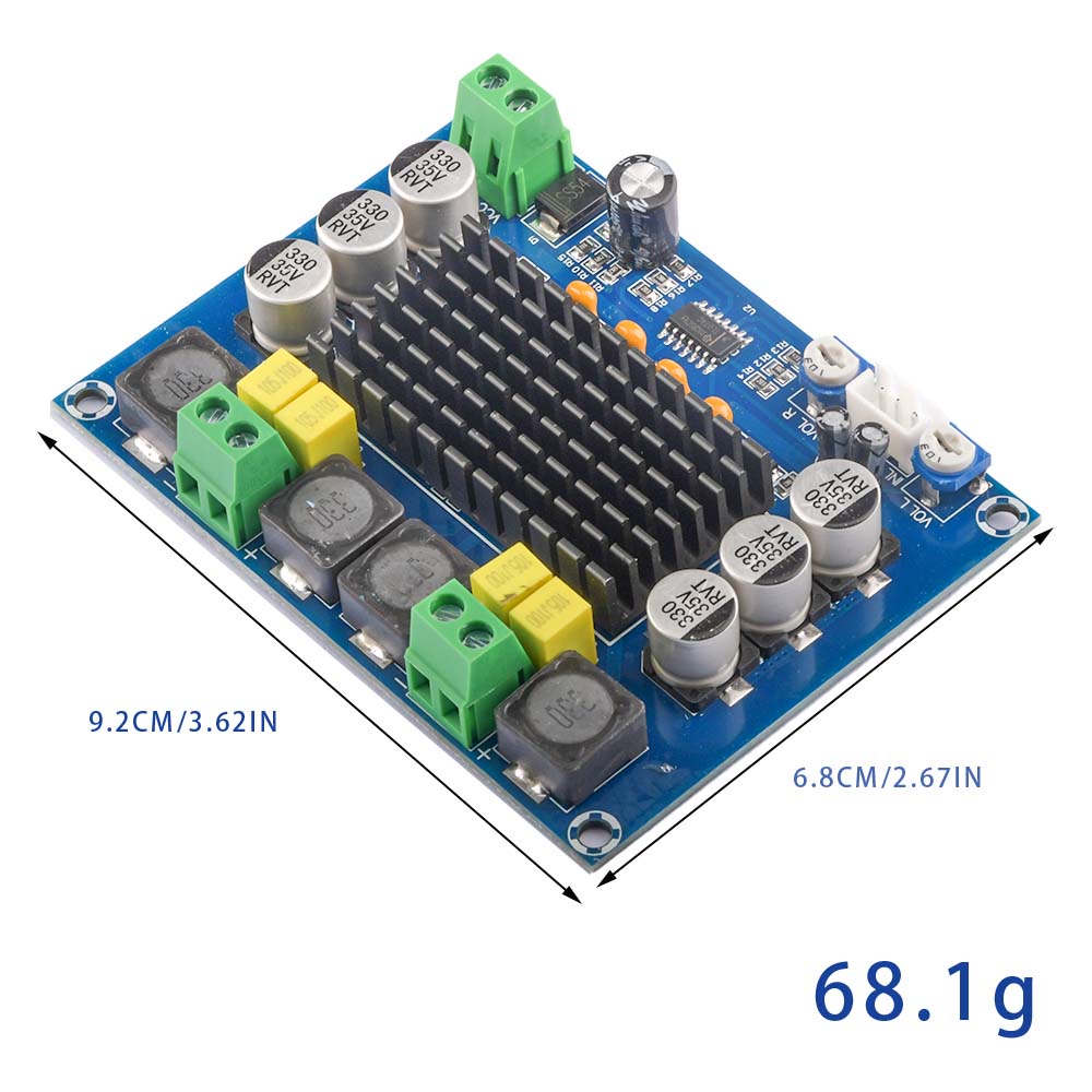 Bảng mạch khuếch đại công suất kỹ thuật số 120W DC 12V 26V TPA3116DA Mono Channel