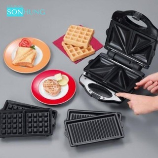 KẸP BÁNH SANDWICH 3 IN 1 TIROSS TS513 CÔNG SUẤT 750W[BẢO HÀNH 1 NĂM]