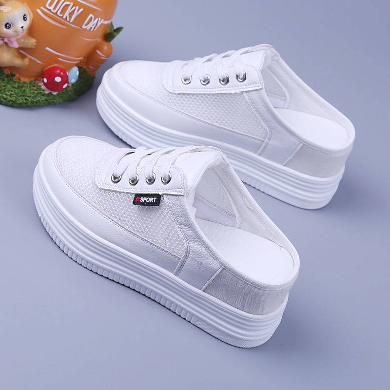 Dép đế xuồng Dép Bít Mũi Thiết Kế Mới Kiểu Lưới Thời Trang Xuân Hè Cho Nữ