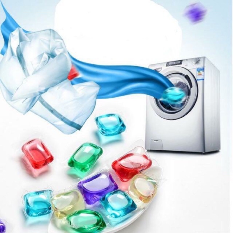 Lọ 30 viên giặt xả quần áo nội địa trung siêu thơm